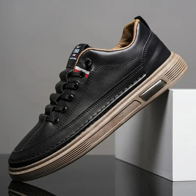 Trendy Men's Leather Sneakers