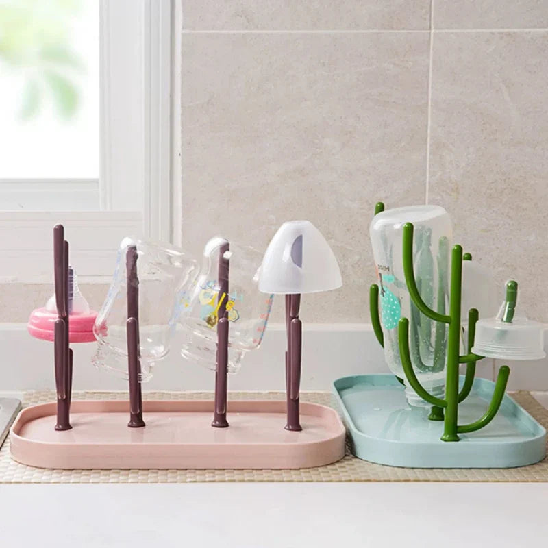 Tree-Shaped Bottle Drying Rack