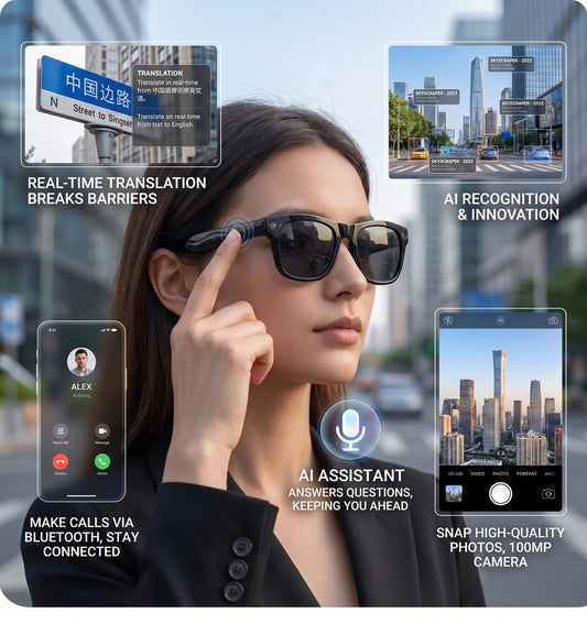 Smart Glasses 2024 Review: Best AR Bluetooth Sunglasses Music Calls HUD Display Affordable Shoptuus 30 Day Test