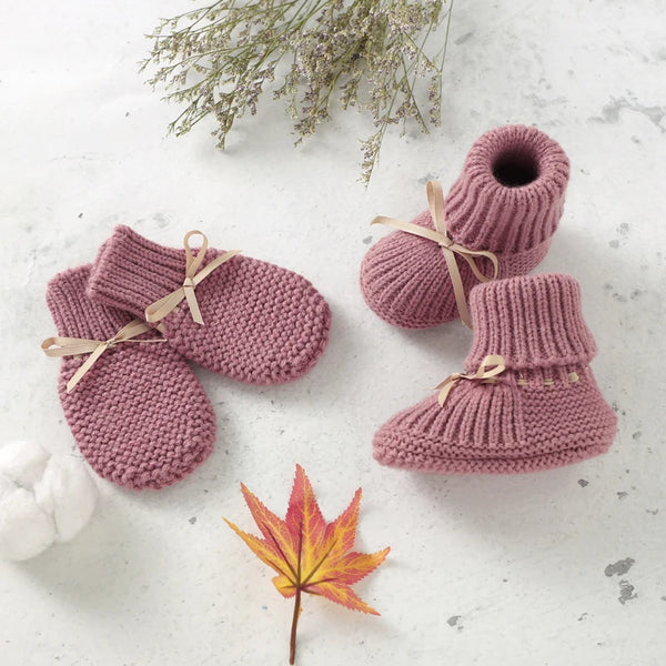 Cozy Baby Booties and Mittens Set