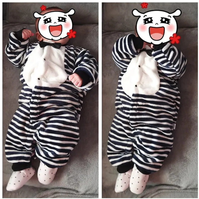 Cozy Baby Flannel Romper