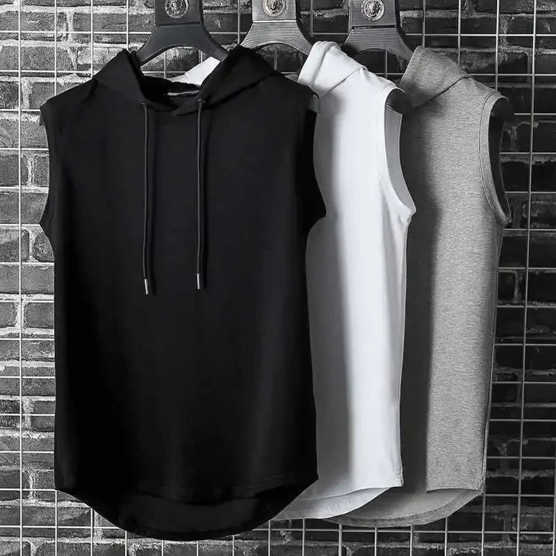 Stylish Hooded Men's Tank Top