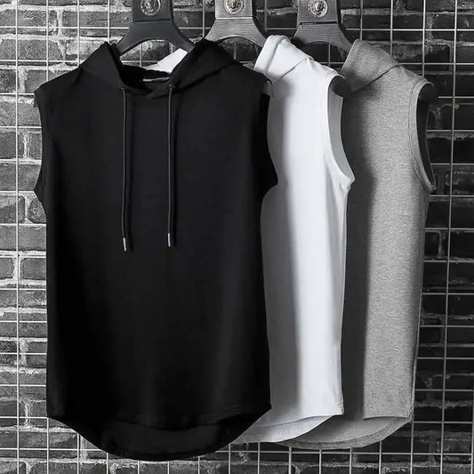 Stylish Hooded Men's Tank Top