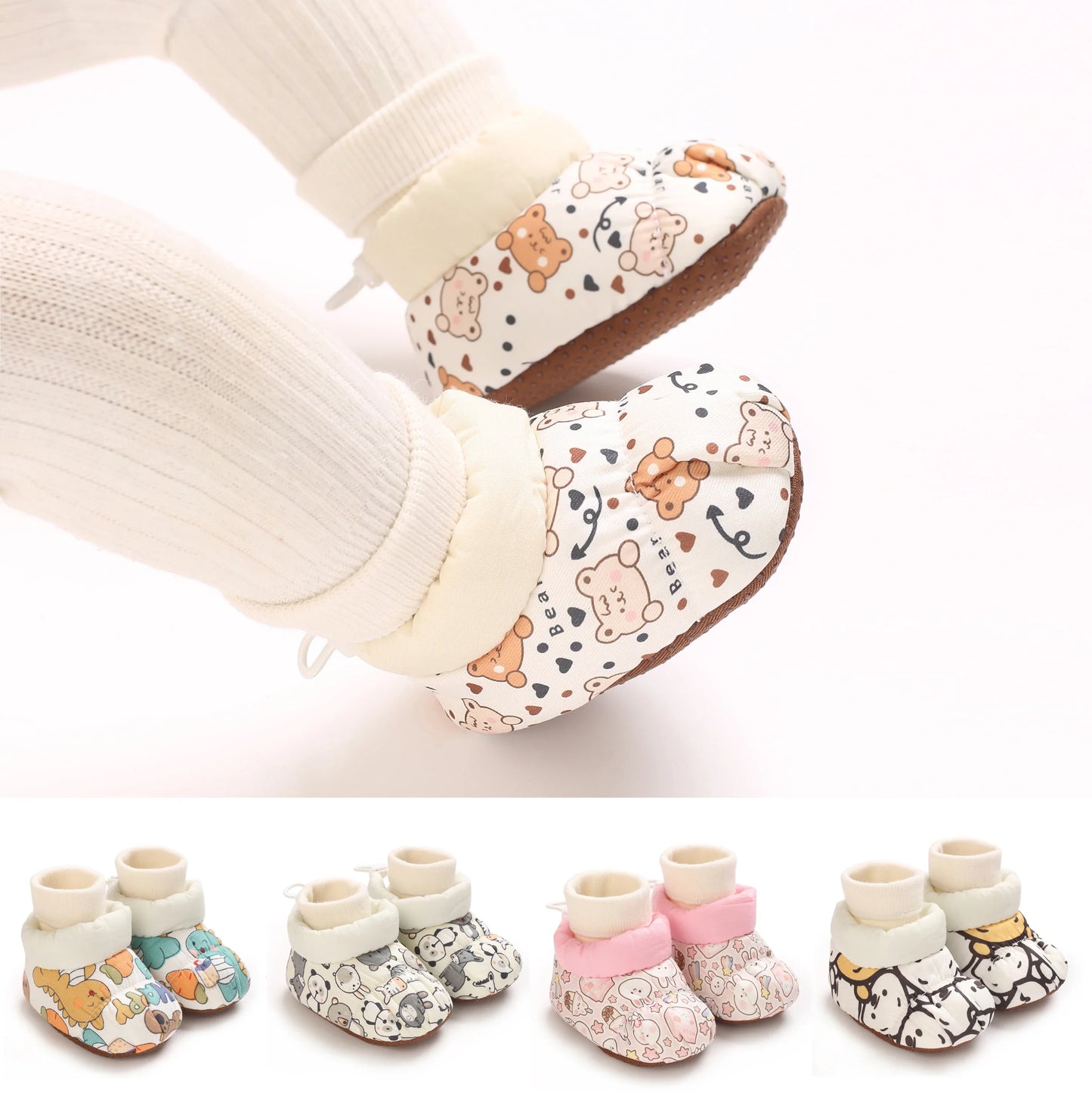 Cozy Cartoon Baby Socks Shoes
