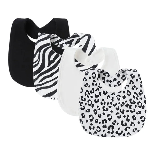 Cartoon Cotton Baby Bib Set