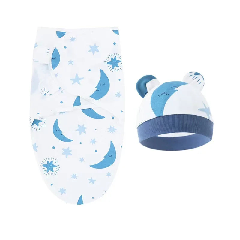 Cozy Cartoon Baby Swaddle Set