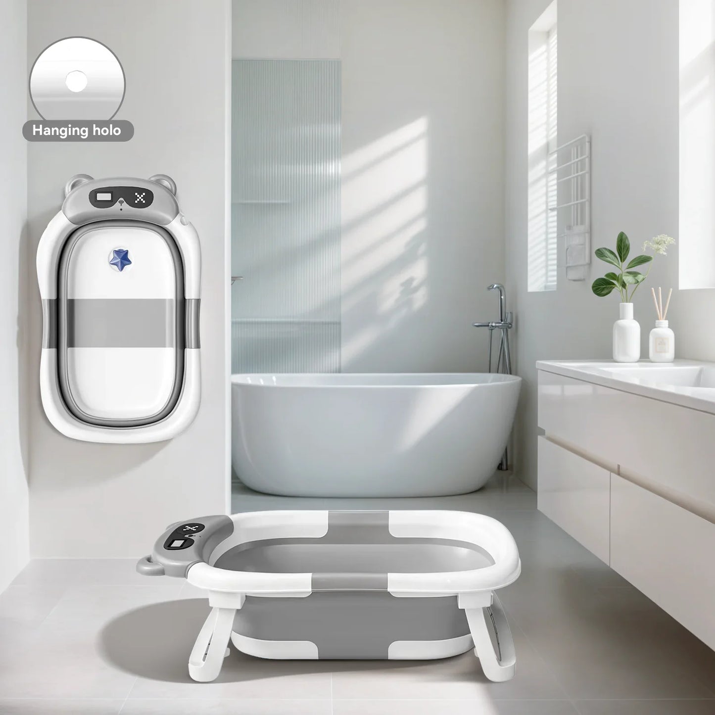 CozyFold Baby Bath Tub