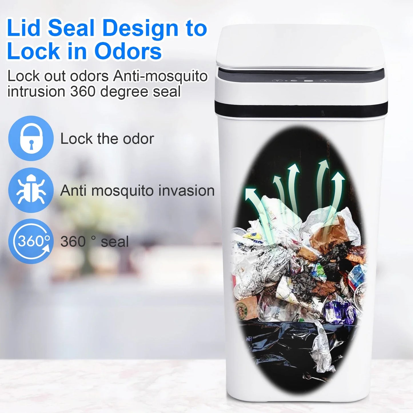 Automatic Touchless Trash Cans