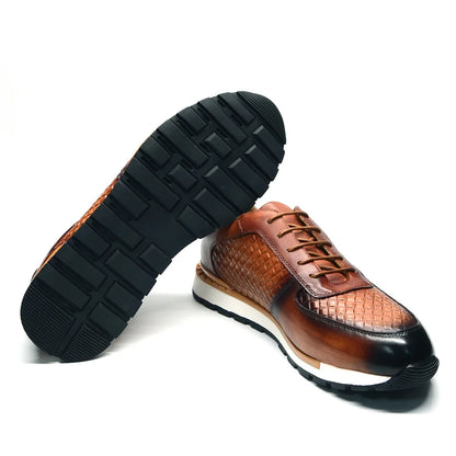 Lux Leather Men's Casual Sneakers