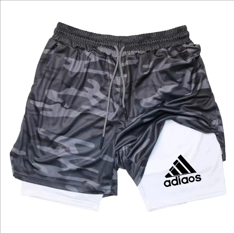 Adiaos Men's 2-in-1 Sport Shorts