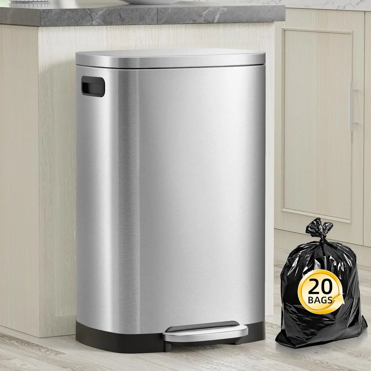 Chic Soft-Close Trash Bin