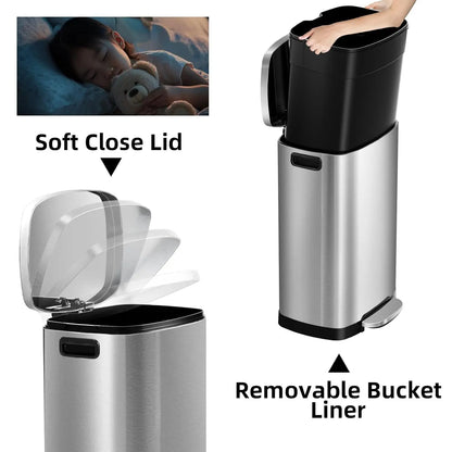 Chic Soft-Close Trash Bin