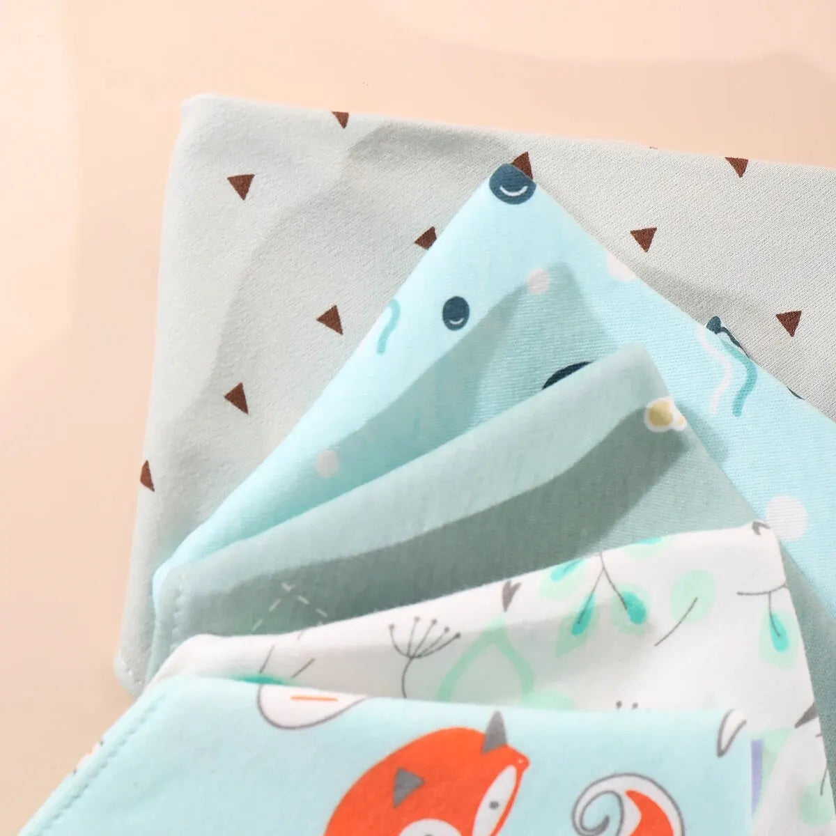 Adorable Cotton Baby Bibs Set