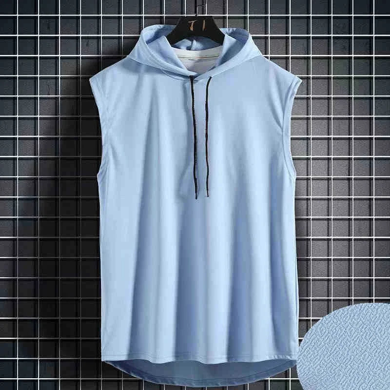 Stylish Hooded Men's Tank Top