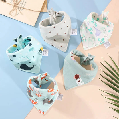 Adorable Cotton Baby Bibs Set