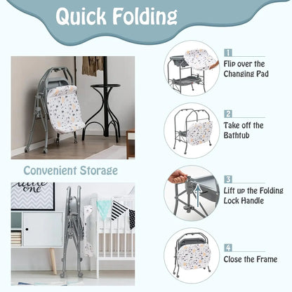 Foldable Baby Bath & Change Station