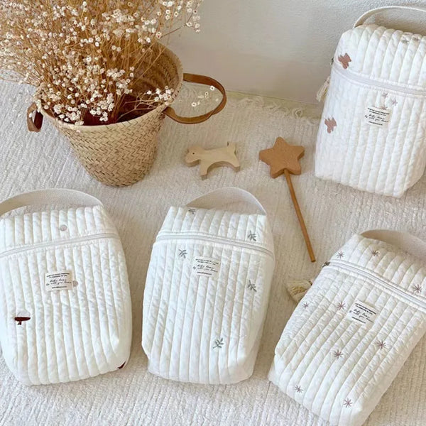 Quilted Diaper Caddy Organizer