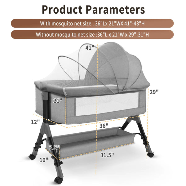 Cozy 3-in-1 Baby Bassinet