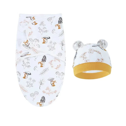 Cozy Cartoon Baby Swaddle Set
