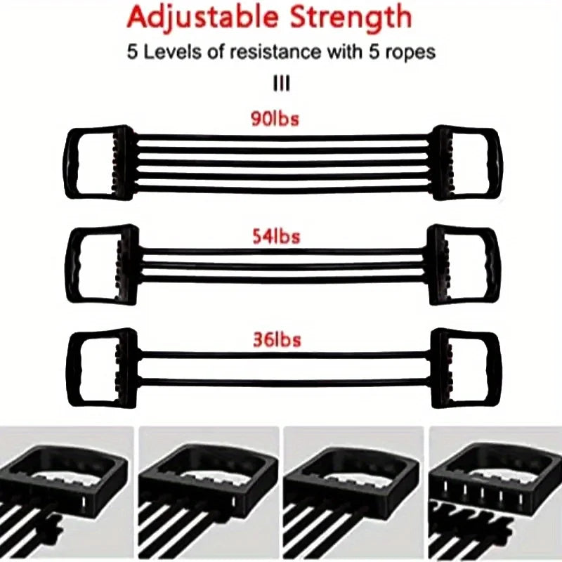 5-Rope Resistance Bands Set