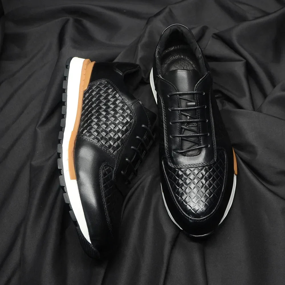 Lux Leather Men's Casual Sneakers