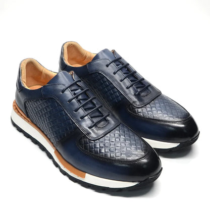 Lux Leather Men's Casual Sneakers