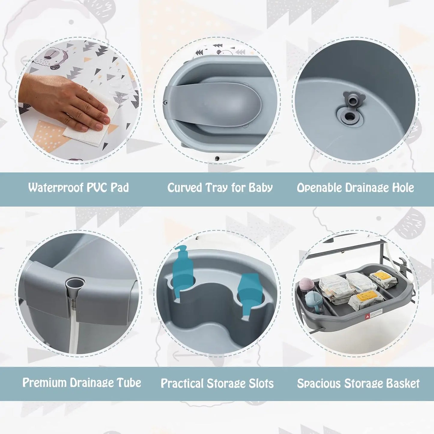 Foldable Baby Bath & Change Station