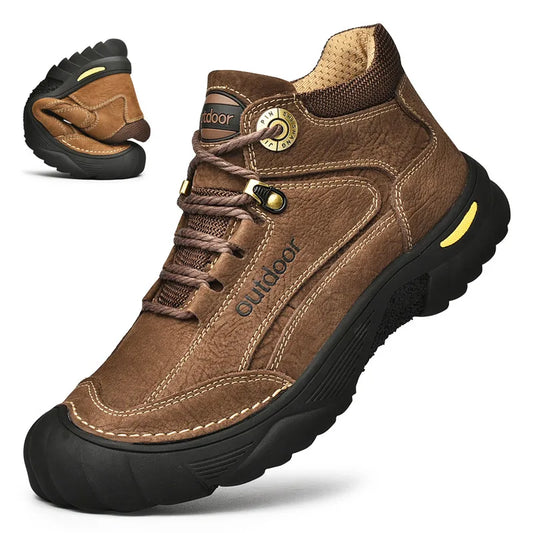 Stylish Leather Hiking Boots