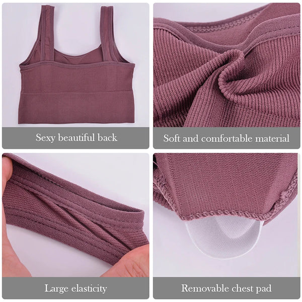 Seamless Shockproof Sports Bra