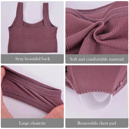 Seamless Shockproof Sports Bra