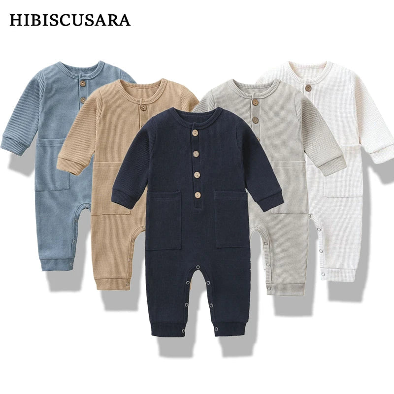 Soft Baby Romper with Pockets
