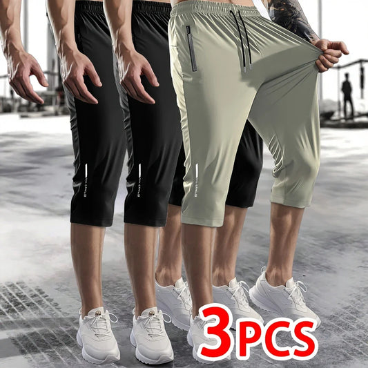 3PCs Men's Adventure Capri Pants