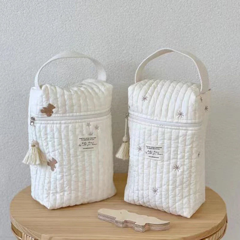 Quilted Diaper Caddy Organizer