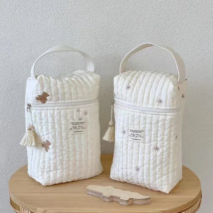Quilted Diaper Caddy Organizer