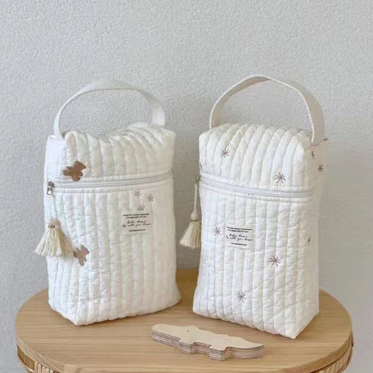 Quilted Diaper Caddy Organizer