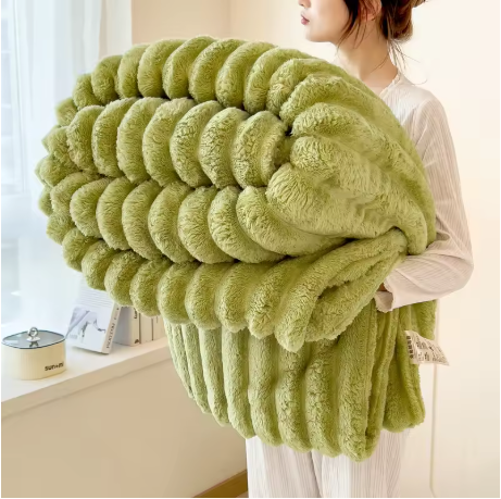 Cozy Rabbit Plush Throw Blanket
