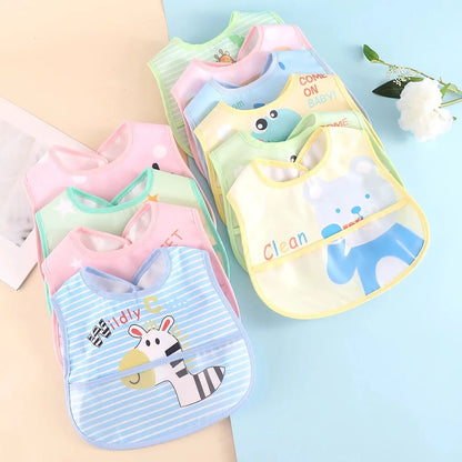Cute Animal Waterproof Bibs