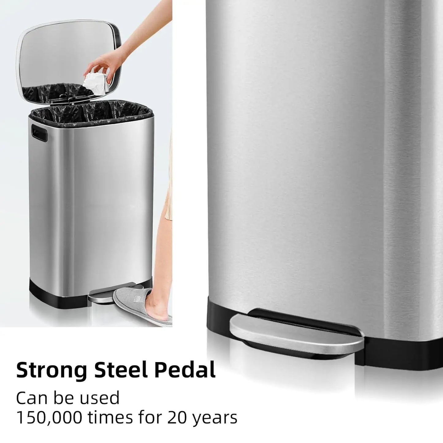 Chic Soft-Close Trash Bin