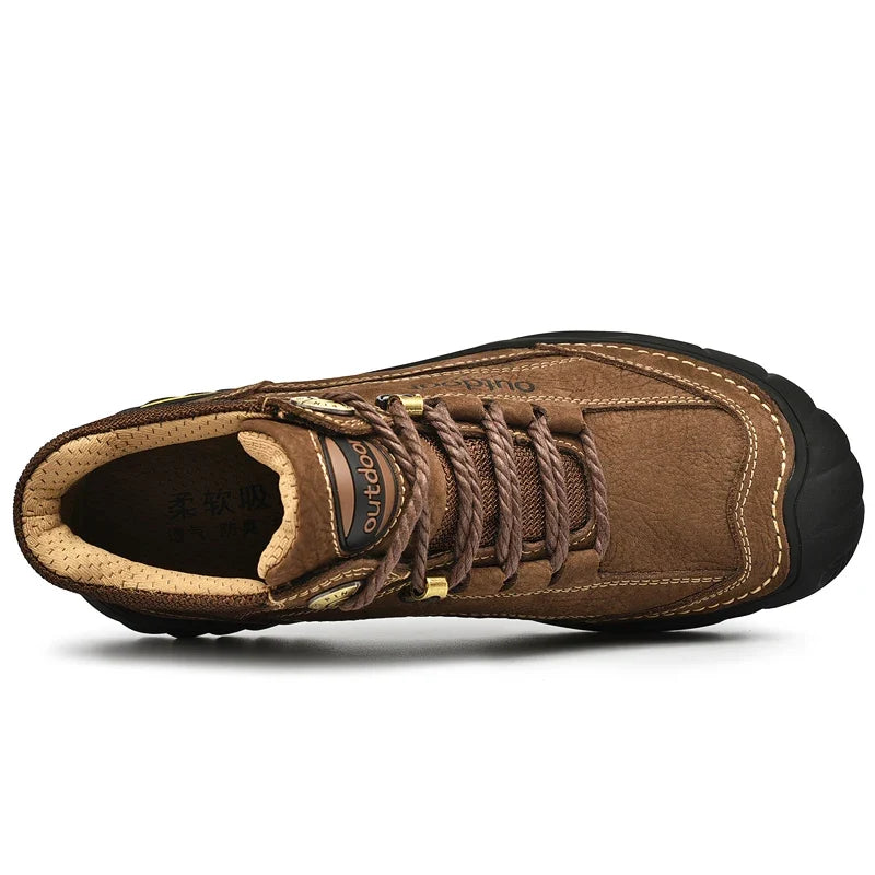 Stylish Leather Hiking Boots