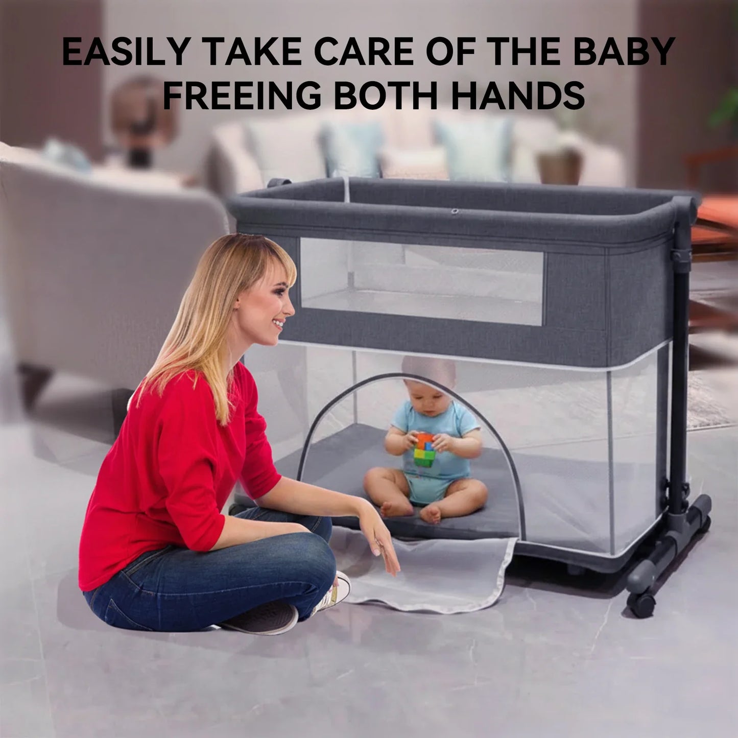 Cozy Foldable Baby Crib