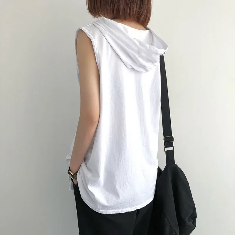 Stylish Hooded Men's Tank Top