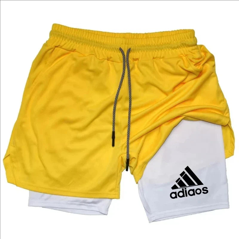 Adiaos Men's 2-in-1 Sport Shorts