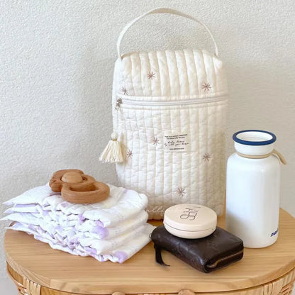 Quilted Diaper Caddy Organizer